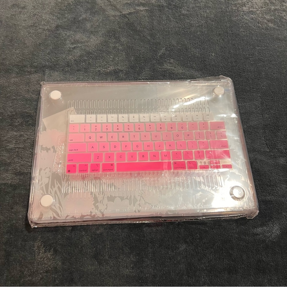 NWT Pink floral Mektron case for macbook pro 16"